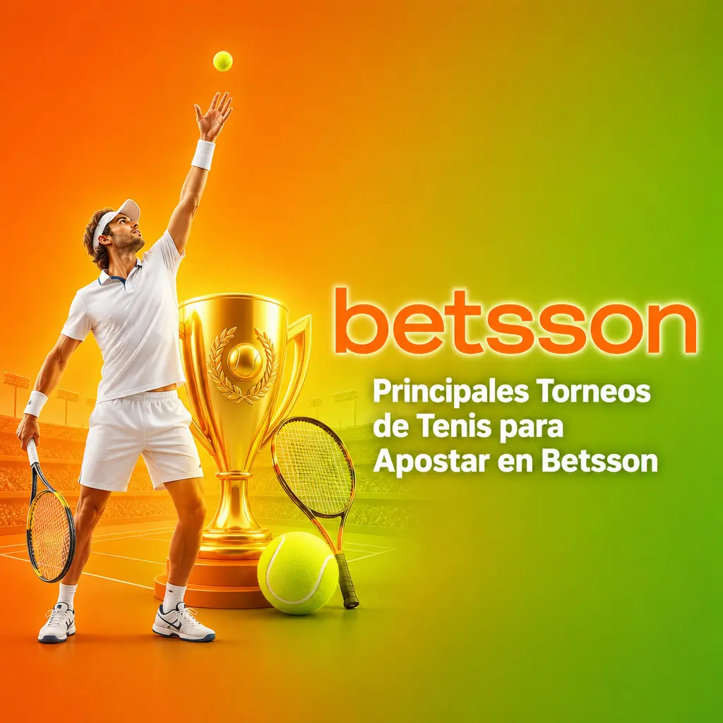 Torneos de tenis en Betsson: Grand Slams, Masters 1000, Copa Davis, ATP Finals y más para apostar en la temporada 2026.
